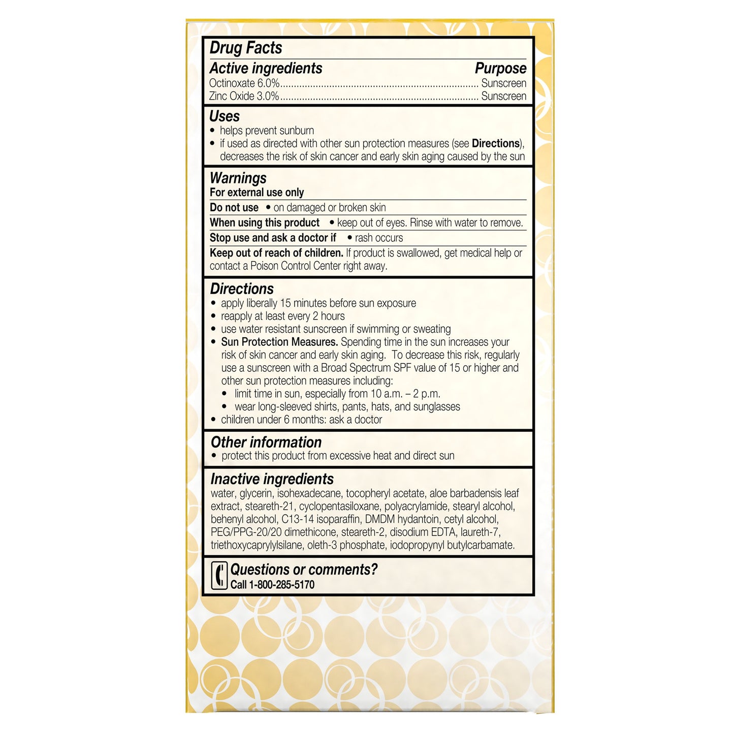 Face Moisturizer by Olay Complete All Day Moisturizer with Sunscreen, Broad Spectrum with SPF 15, Sensitive, 4 fl oz.