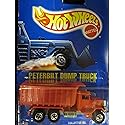 Peterbilt Dump Truck 1990 Hot Wheels Red with Basic Wheels on Solid Blue Card (1:64 Scale Collectible Die Cast Metal Toy Car Model #100