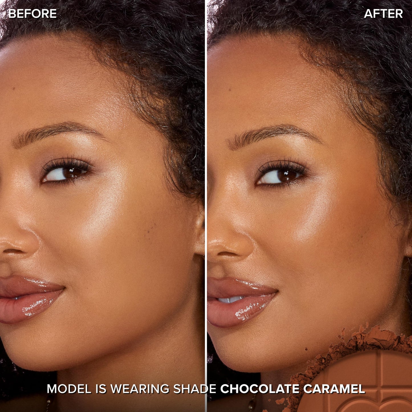Too Faced Chocolate Soleil Matte Blurring Bronzer | Matte Bronzer Powder that Mimics Natural Skin for Blurred Sun-Kissed Effect, Chocolate Caramel