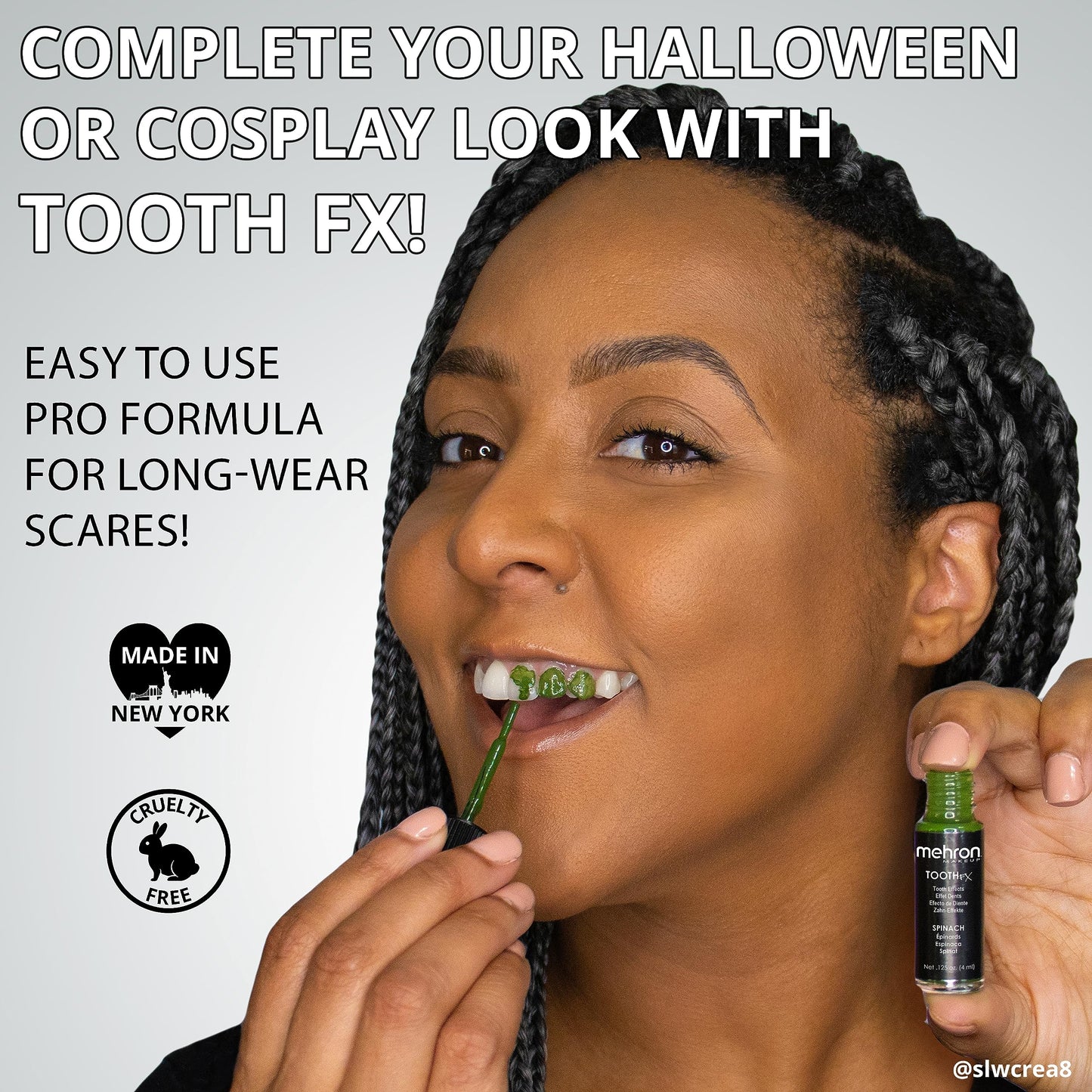 Mehron Makeup Tooth FX Black | Temporary Tooth Paint | Perfect for Creating Black Out Teeth Makeup, Rotten & Missing Teeth | SFX for Halloween
