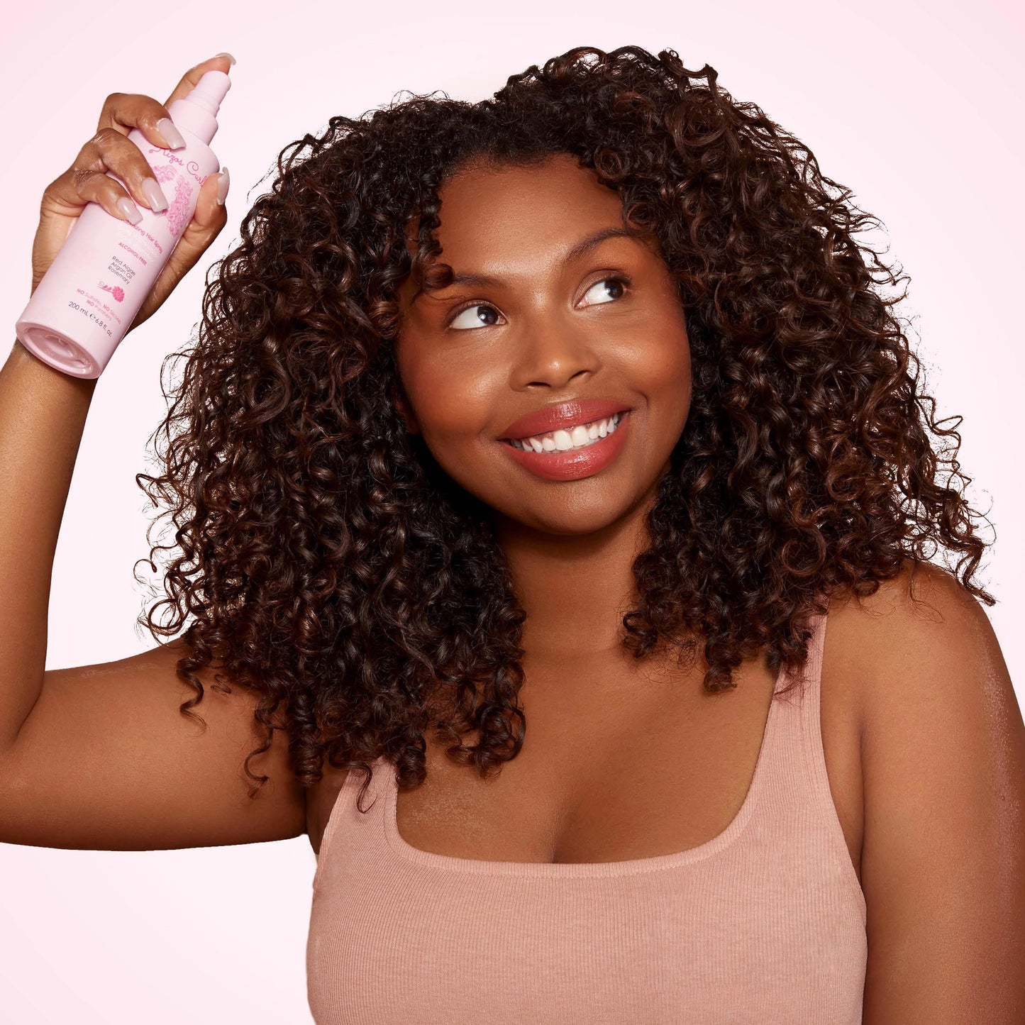 Rizos Curls Alcohol-Free Curl Hair Spray - Flexible Hold, Volume & Frizz Control - Adds Shine & Bounce for All Hair Types Wavy, Curly, Coily 1a-4c