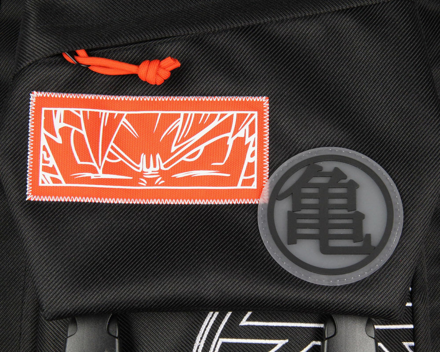 Bioworld Dragon Ball Z Anime King Kai and Hermit Turtle Kanji Travel Backpack With Padded Tech Pocket For Women For Men