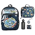 INTIMO Beyblade Burst Spinner Tops Backpack Lunch Bag Water Bottle Ice Pack 5 PC Mega Set