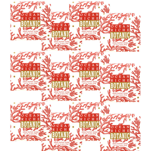 Greenwich Bay Mini Botanical Soap Bars - 12 Pack 1.9 oz Each - Individually Wrapped Guest Soaps for Airbnb, Spa, Travel, Bath - Travel Size Bar Soap