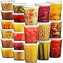 JoyServe Deli Food Storage Containers with Lids - (48 Sets) 24-32 Oz Quart Size & 24-16 Oz Pint Size Plastic Airtight Takeout Meal Prep Storage…
