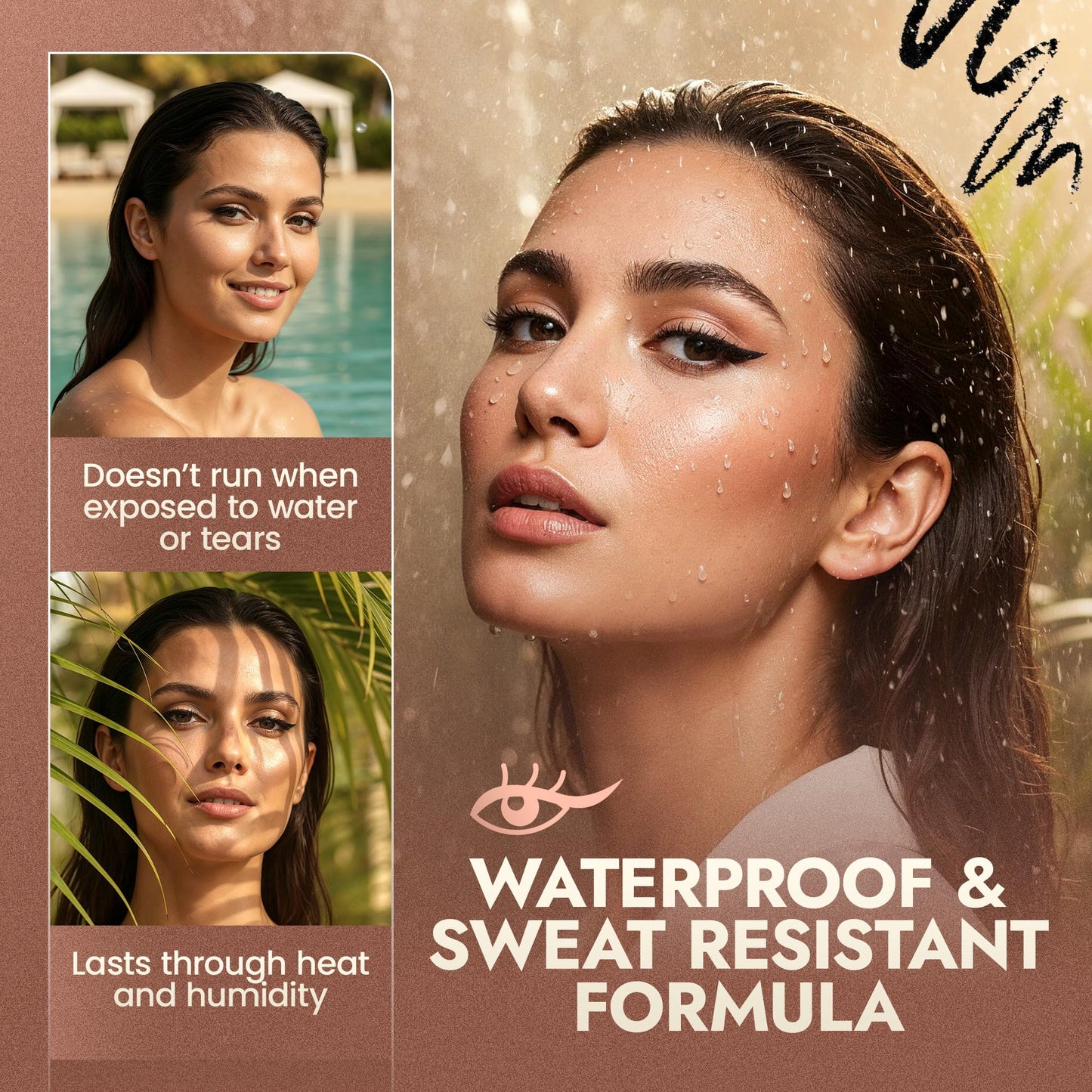 Natural Eyeliner Pencil, Black - Hypoallergenic, Water & Smudge Proof Eyeliner for sharp Lines and Defined Eyes - Long-Lasting, Organic & Cruelty-Free