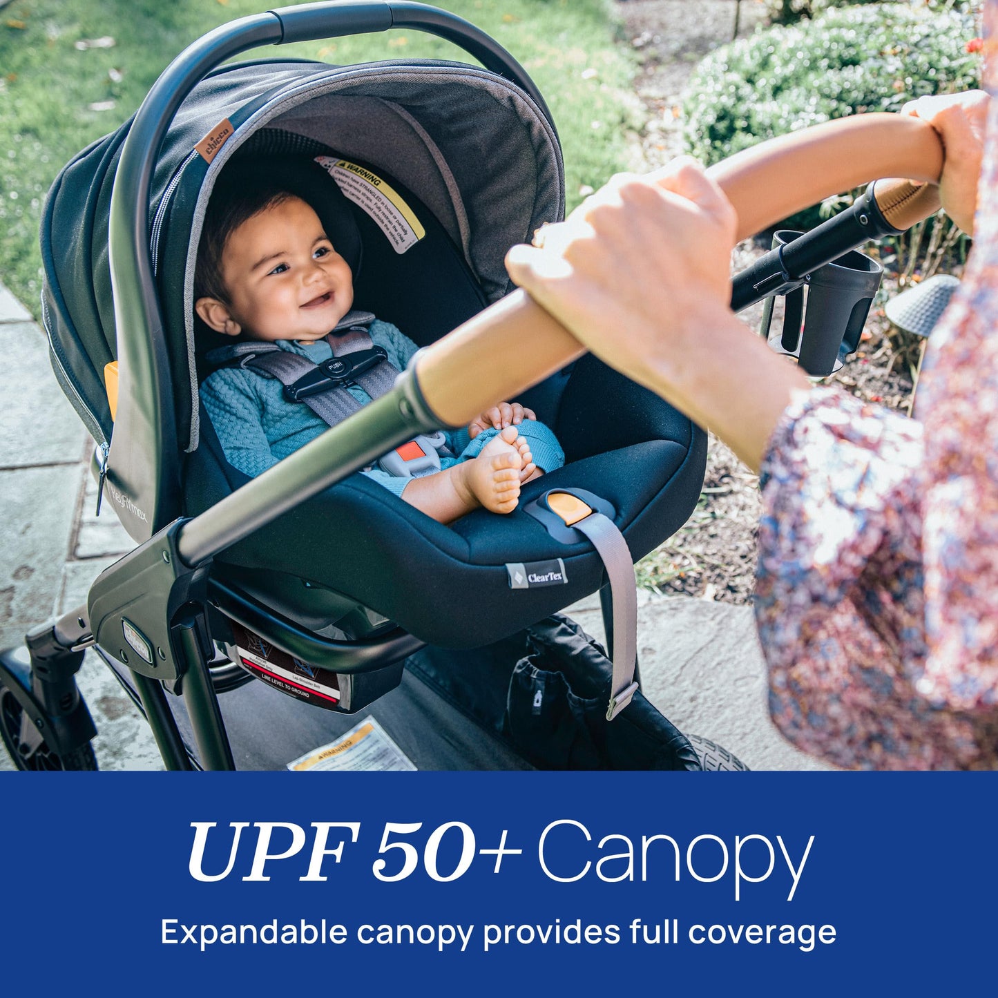 Chicco KeyFit Max ClearTex Infant Car Seat and Base, Rear-Facing Seat for Infants 4-30 lbs., Infant Head and Body Support, Compatible with Chicco…