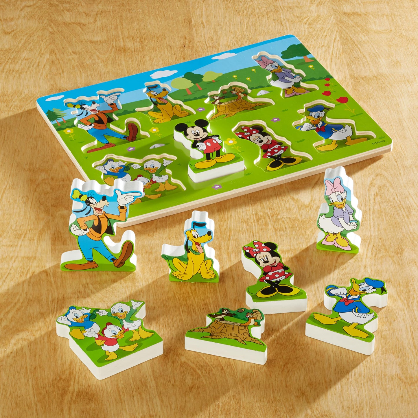 Melissa & Doug Disney Mickey Mouse Clubhouse Wooden Chunky Puzzle (8 pcs)