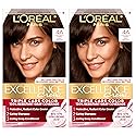 L'Oreal Paris Excellence Crème Permanent Hair Dye, Triple Care Hair Color with Pro-Keratine Complex for 100% Gray Hair Coverage, 4A Dark Ash Brown, 1