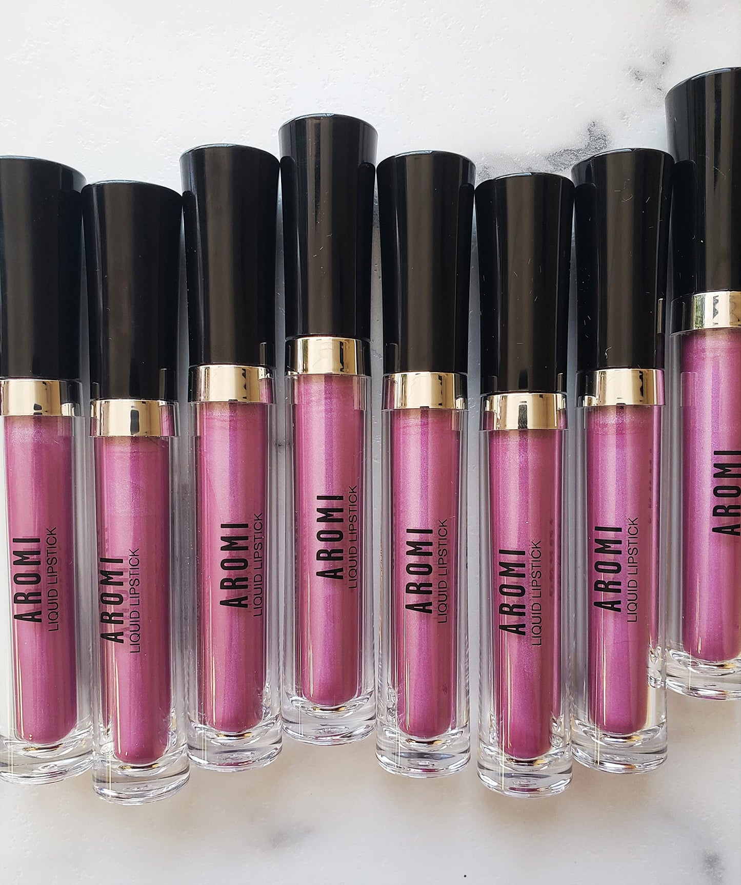 Aromi Berry Fuchsia Metallic Liquid Lipstick | Magenta Pink Lip Color with Shimmery Finish, Vegan, Cruelty-free, Long-Lasting, Smudge Proof (Opal