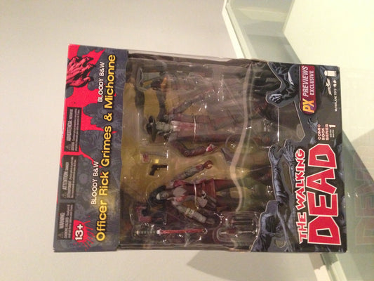 Walking Dead Comic Series 1: Officer Rick Grimes & Michonne Previews Exclusive 2-Pack