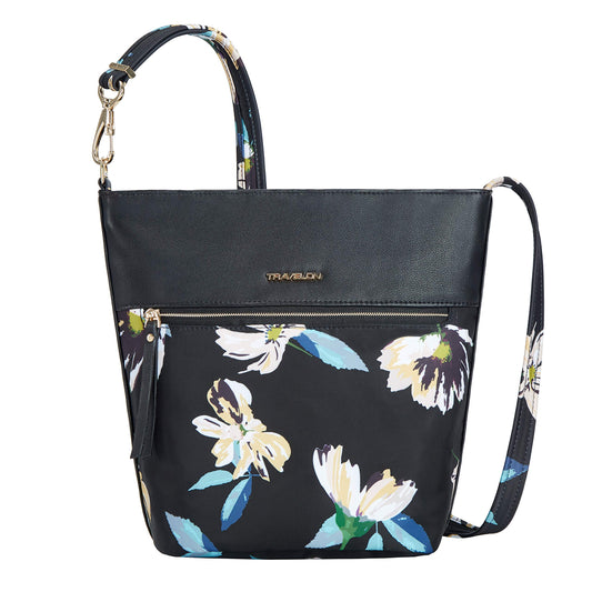 Travelon: Addison - Anti-Theft Bucket Bag - Midnight Floral
