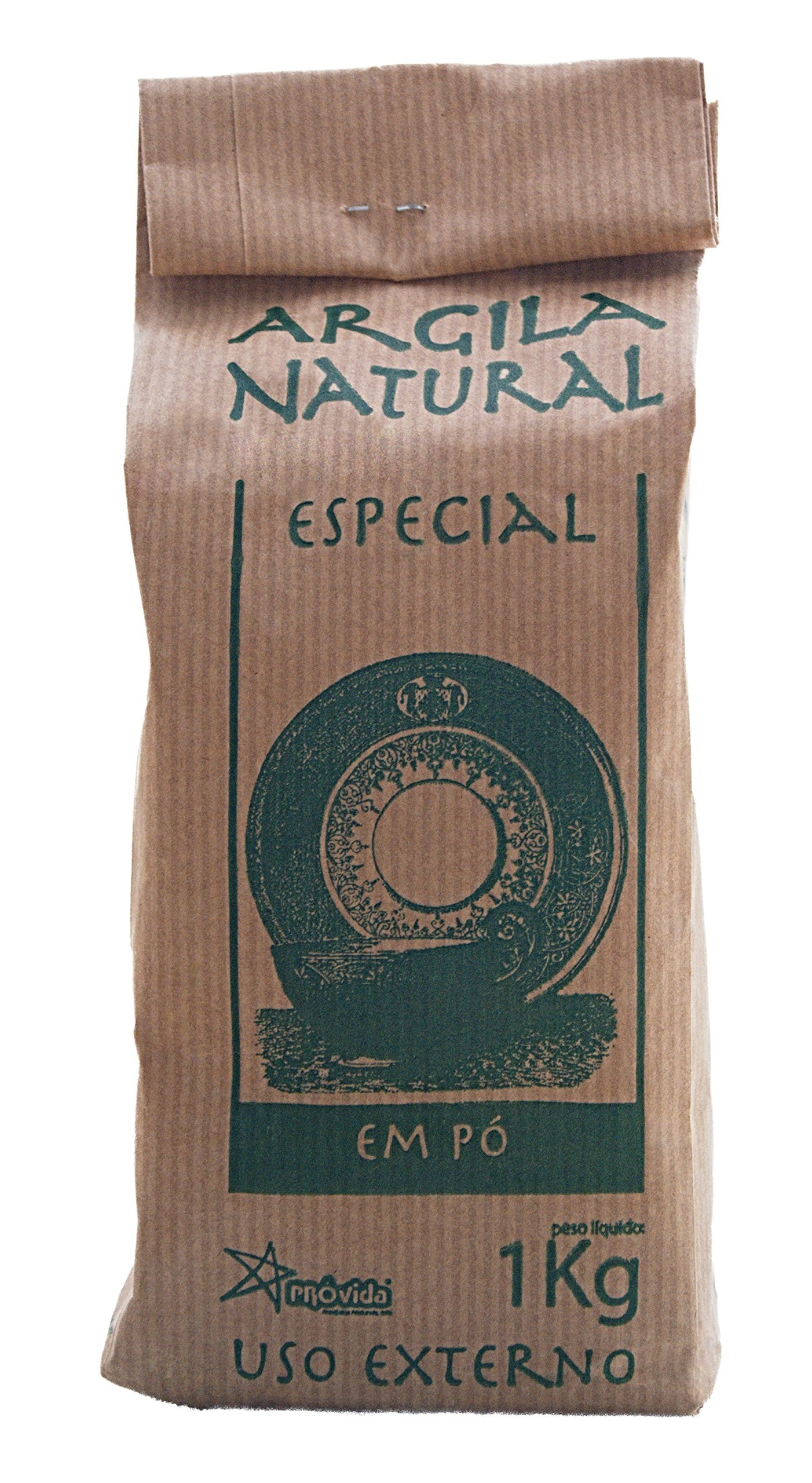 Provida Illite Green Clay 2lb (1kg) Fine Powder for Face Facial Body Mask Skin Natural Regenerator