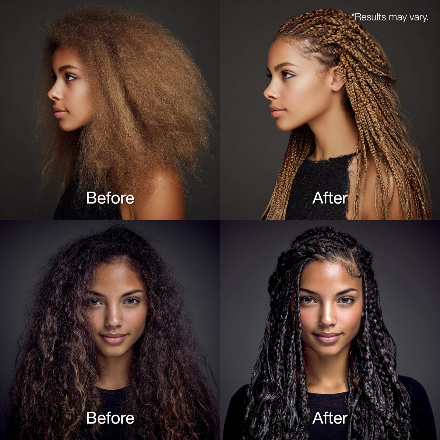 Lux Collection easy Locs for Twists Locs Braids with Castor Oil, Keratin, Biotin, and Olive Oil - Naturally Derived, Extreme Holding, Frizz Free