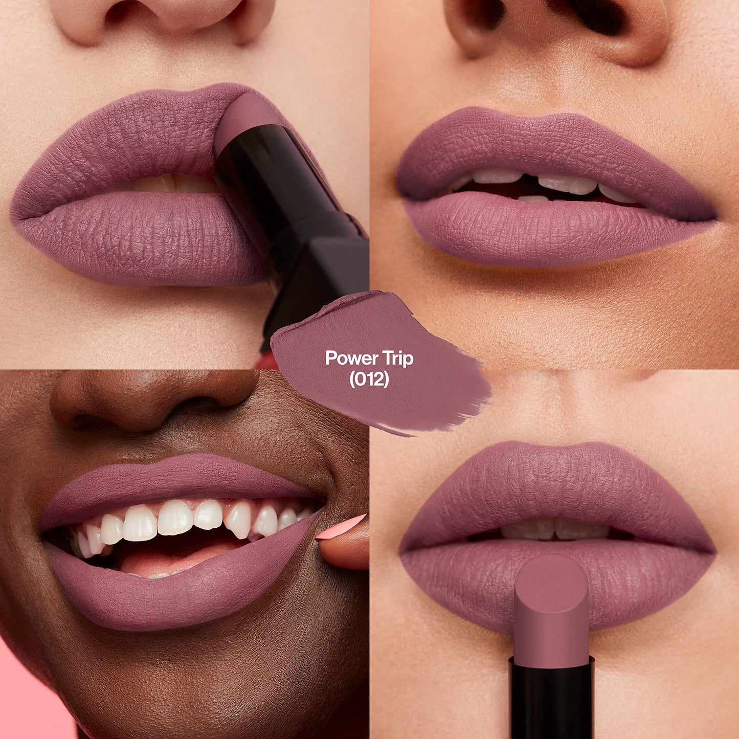 Revlon Lipstick, ColorStay Suede Ink, Built-in Primer, Stocking Stuffer for Women, Waterproof, Smudge-proof, Matte Color, 012 Power Trip, 0.09 oz