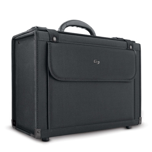 Solo New York Catalog Case - Laptop Carrying Bag for Travel & Work, Briefcase for Women & Men, Carry On Size, Front Organizer Section, Fits 16"
