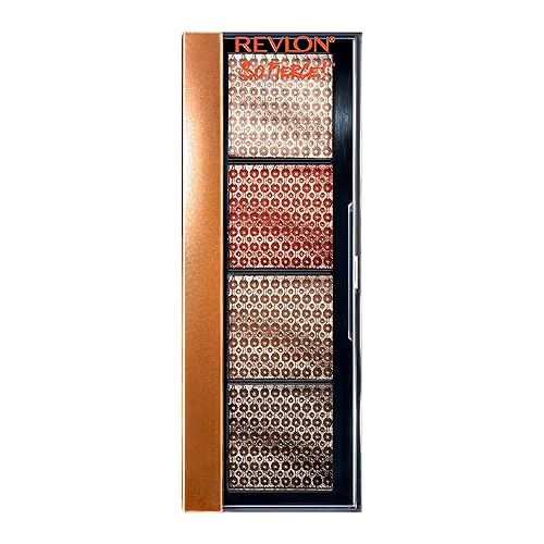 Revlon So Fierce Prismatic Eyeshadow Palette, Eye Makeup, Ultra Creamy Pigmented in Blendable Matte & Pearl Finishes, 965 Tantrum, 0.21 oz