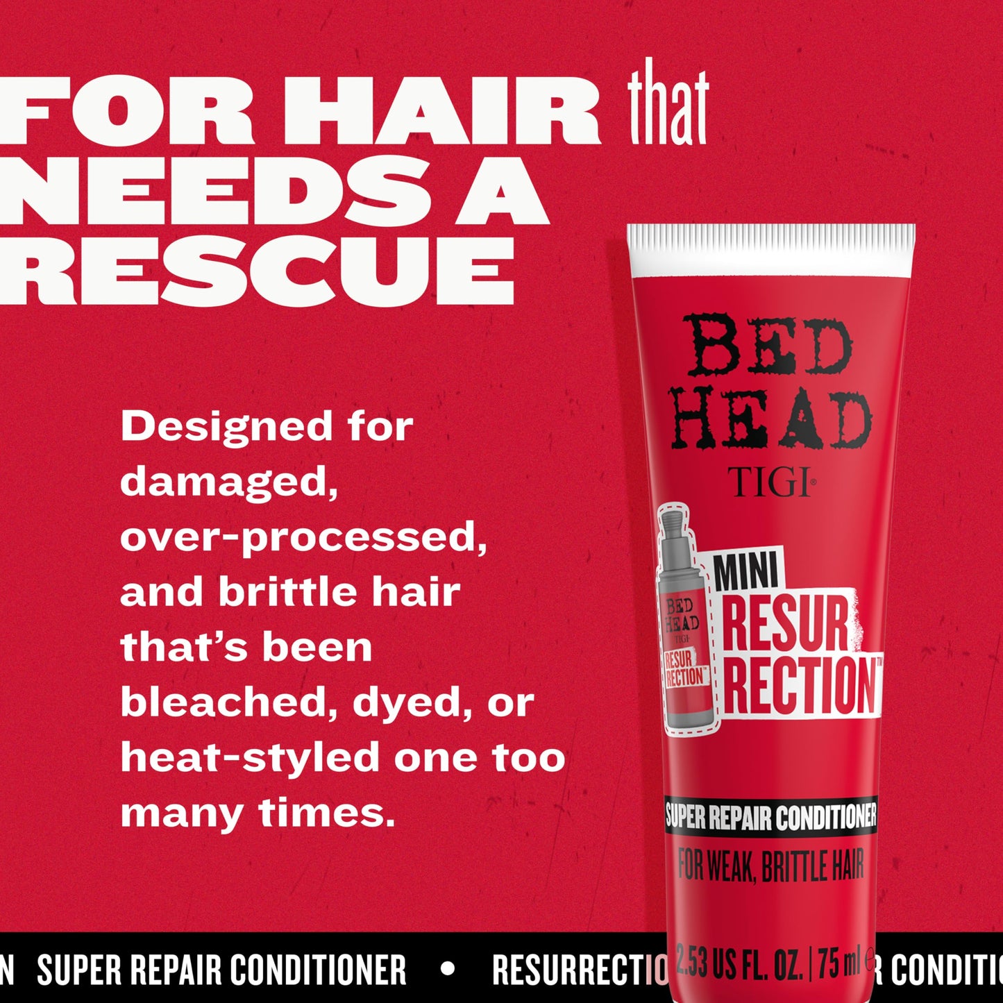 Bed Head by TIGI Resurrection Super Repair Conditioner Travel Mini - Repairing conditioner for dry, brittle and damaged hair with added moisture Beauty and Personal Care TIGI