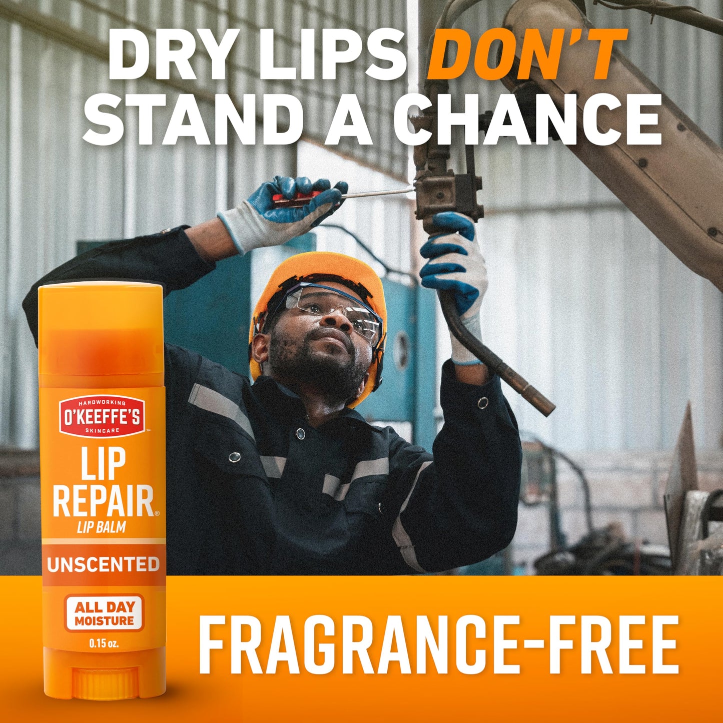 O'Keeffe's Lip Repair Unscented Lip Balm for Dry, Cracked Lips - Stick (1 Pack) - Moisturizer for Very Dry Lips