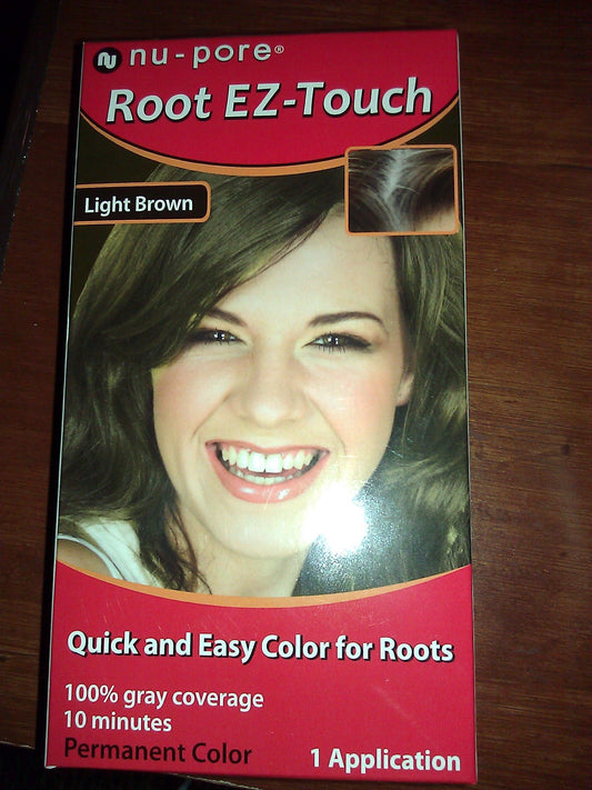 Nu-pore Root Ez Touch Brush on Light Brown 1 Application