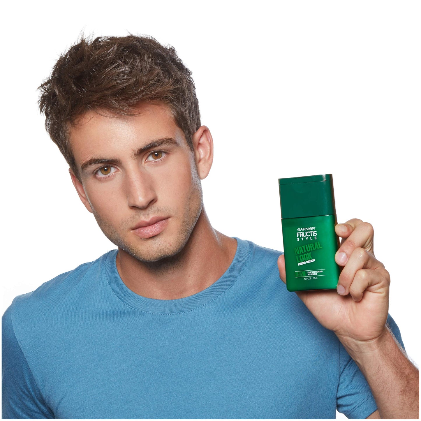 Garnier Hair Care Fructis Style Natural Look Liquid Hair Cream for Men No Drying Alcohol, 4.2 Fluid Ounce
