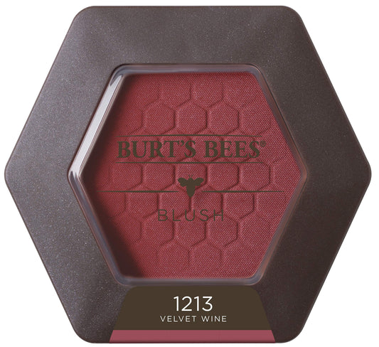Burt's Bees 100% Natural Blush with Vitamin E, Velvet Wine - 0.19 Ounce