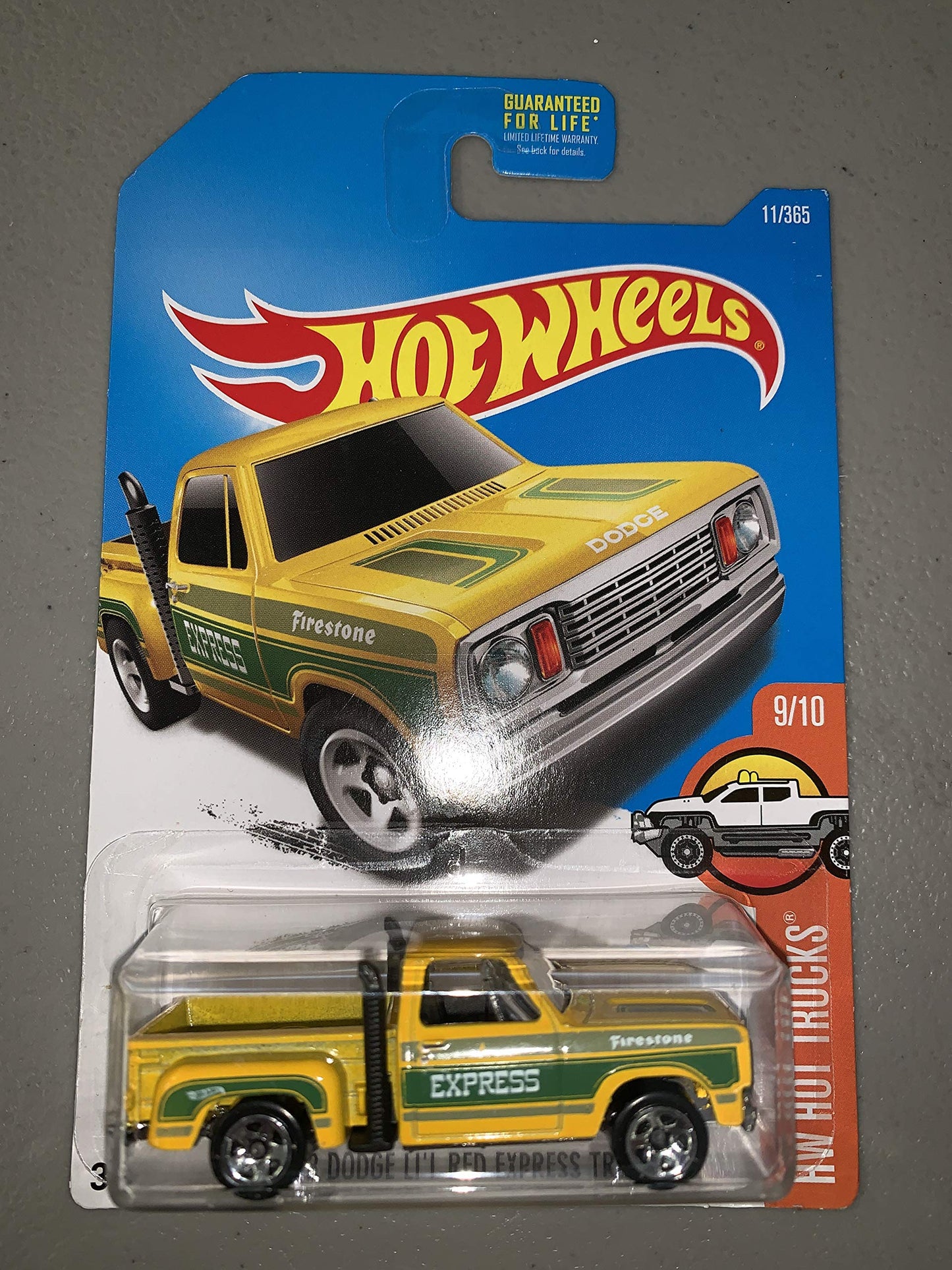 Hot Wheels, 2017 HW Hot Trucks, 1978 Dodge Li'l Red Express Truck [Yellow] 11/365