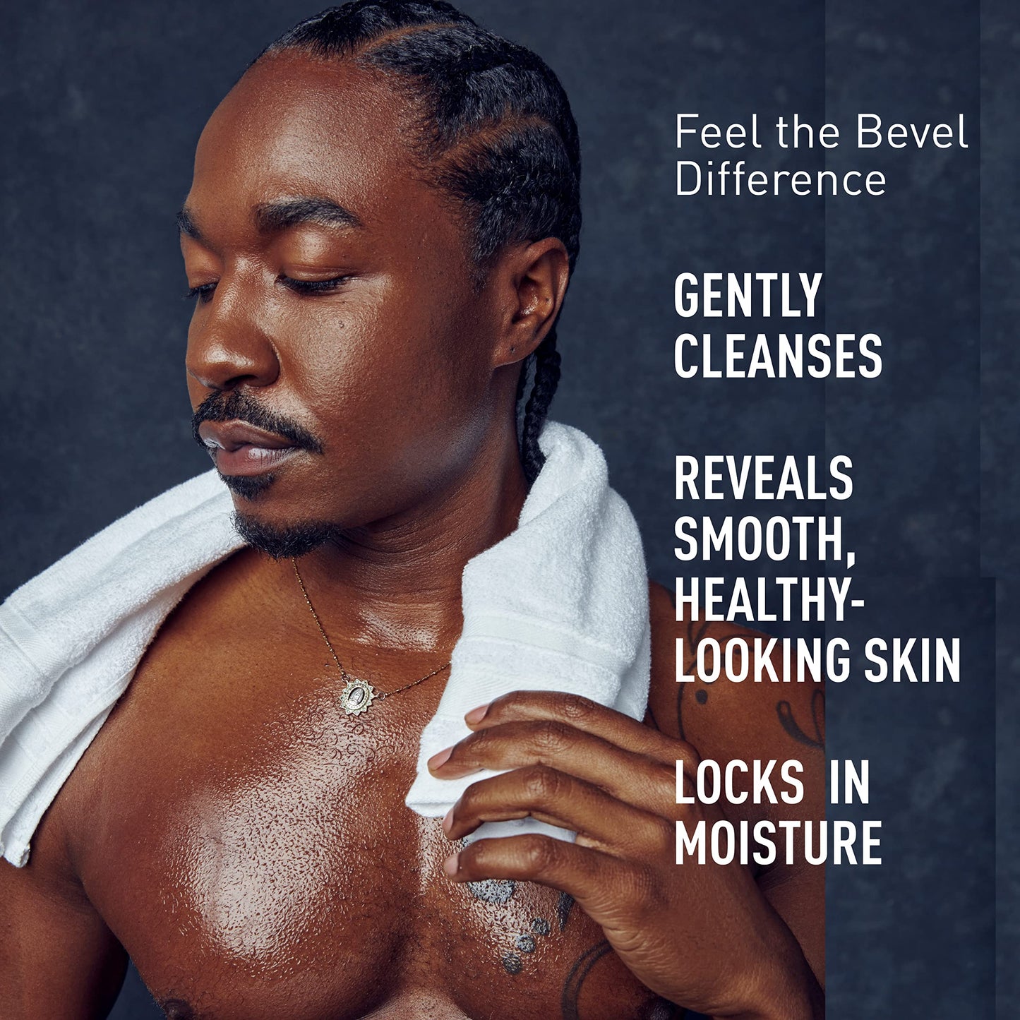 Bevel Moisturizing Body Wash for Men - Supreme Oak Scent with Shea Butter, Vitamin B, and Coconut Oil, 16 Oz (Packaging May Vary) Beauty and Personal Care Bevel