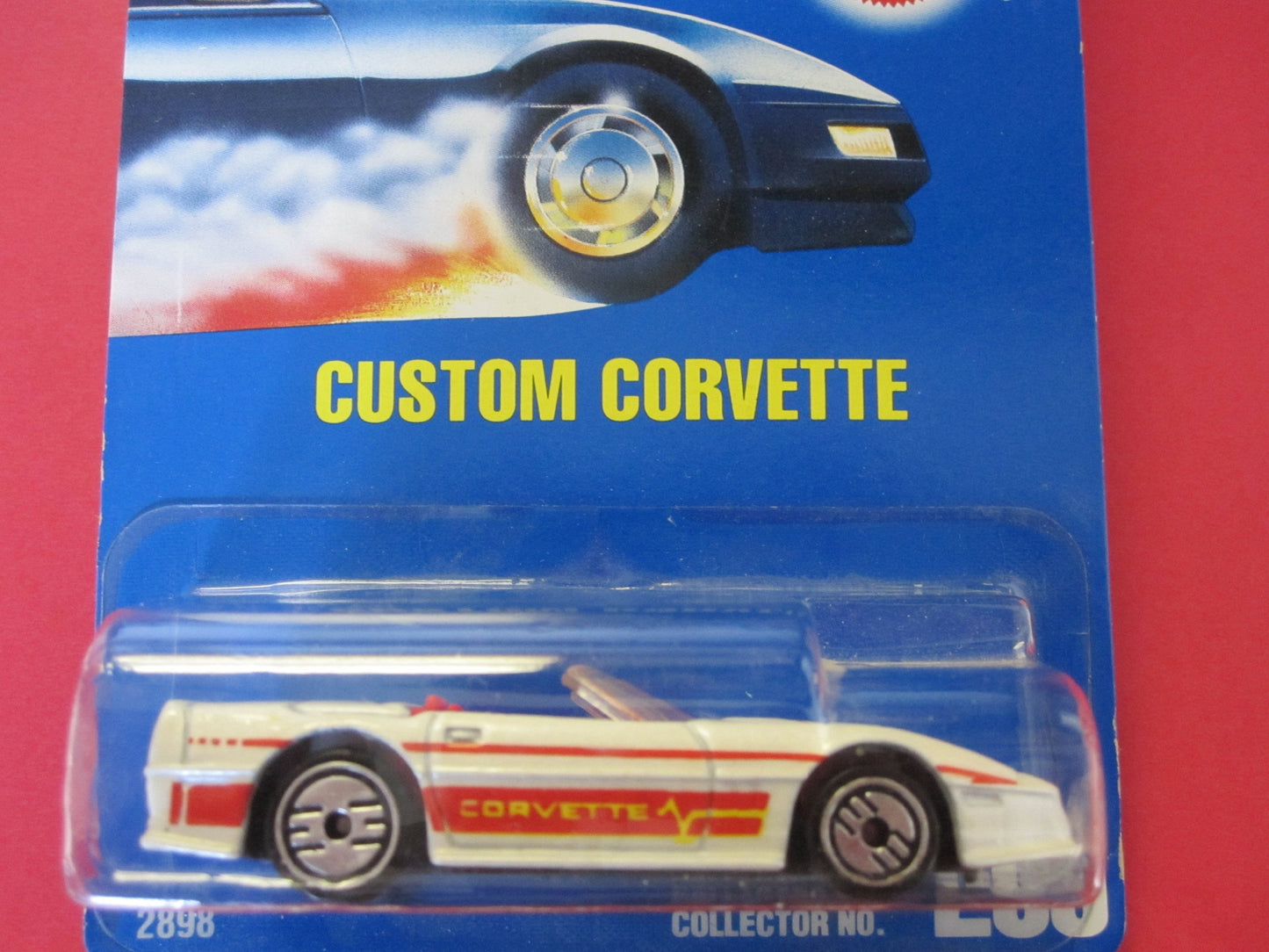 Hot Wheels Mattel Custom Corvette 200 White Car 1991