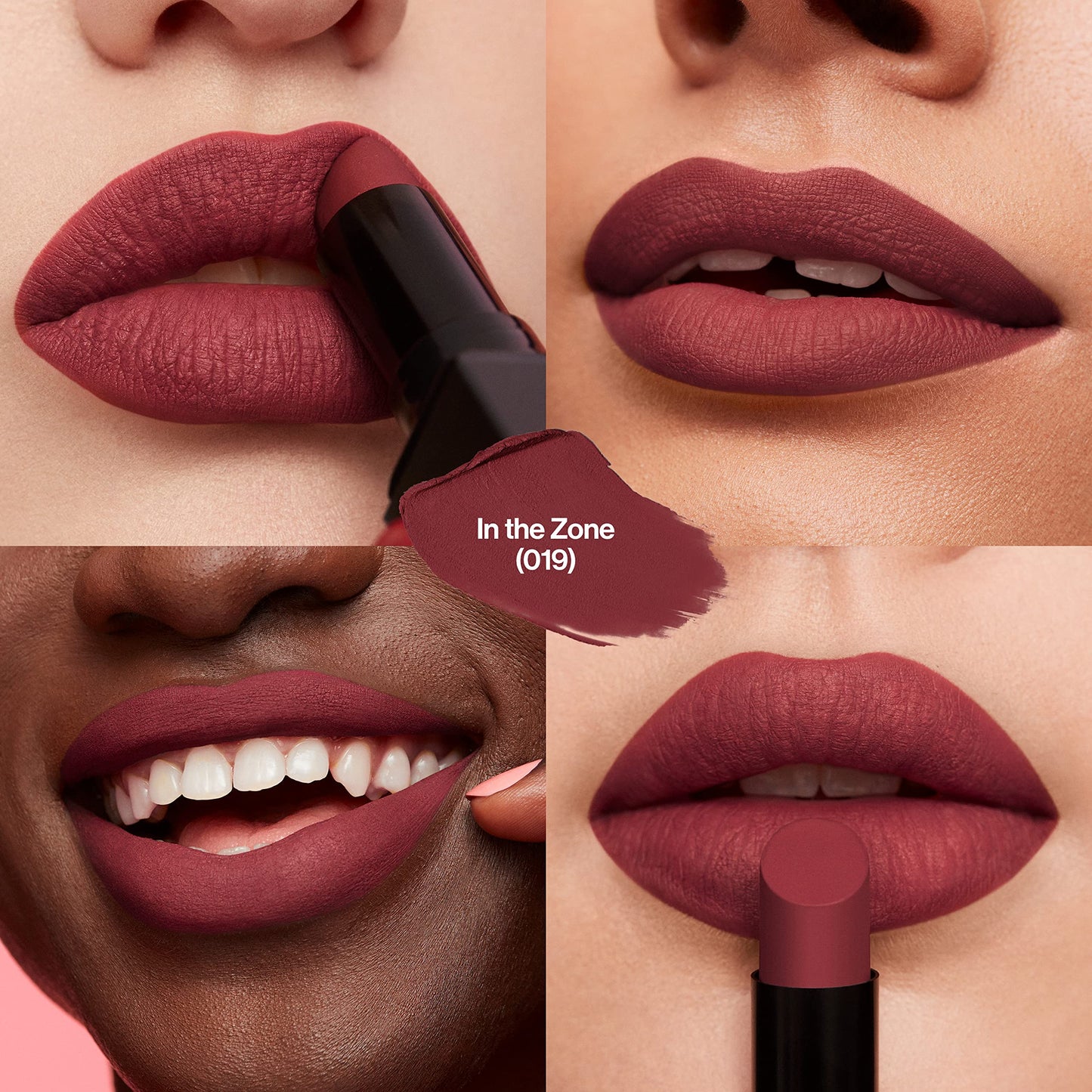 Revlon Lipstick, ColorStay Suede Ink, Built-in Primer, Infused with Vitamin E, Waterproof, Smudge-proof, Matte Color, 019 In the Zone, 0.09 oz