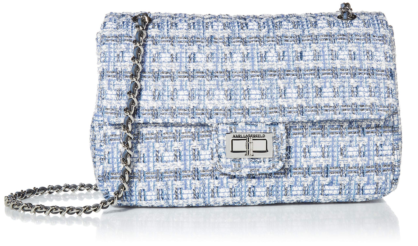 KARL LAGERFELD Paris Women's Handbags Shoulder, Blue Multi, One Size
