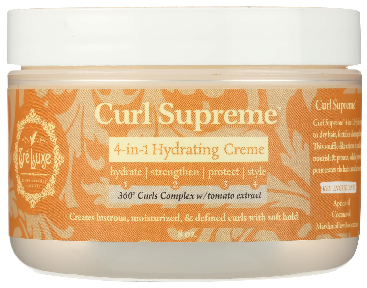 TRELUXE Curl Supreme Styling Creme, 8 OZ