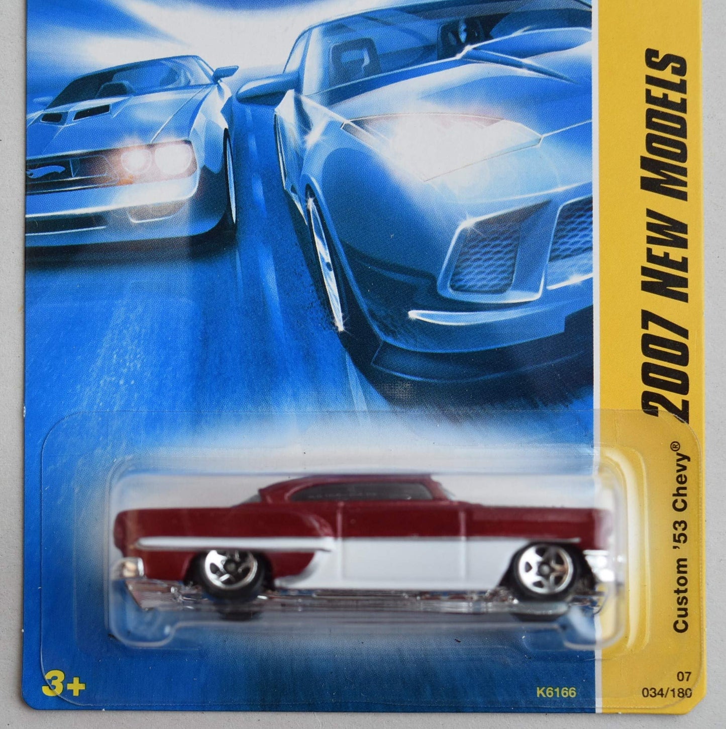 Hot Wheels 2007 New Models 34/36, RED/White Custom '53 Chevy 34/180
