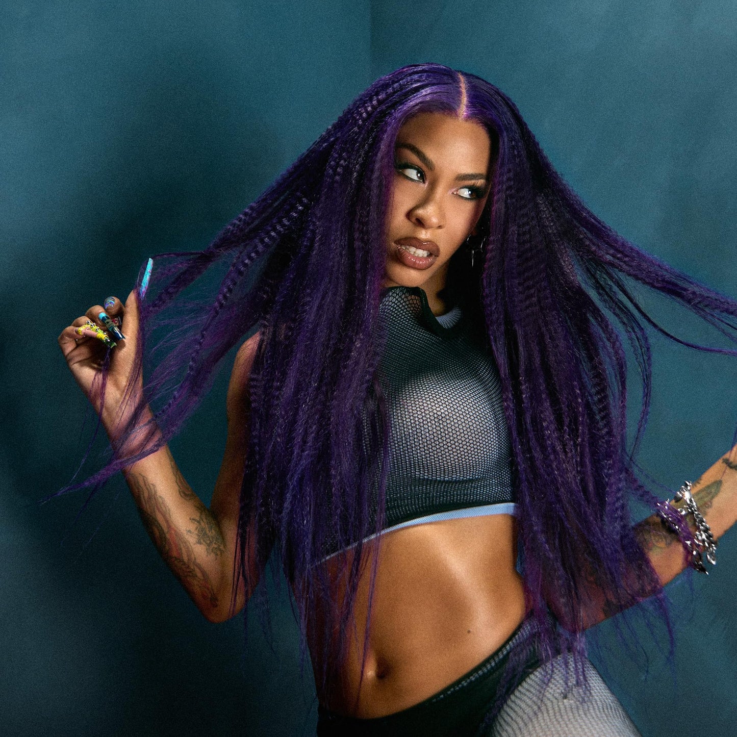 Good Dye Young x Rico Nasty Purple Semi-Permanent Hair Dye, Vegan and Cruelty-Free, Semi-Permanent Hair Color (Deep Purple, 5FL OZ)
