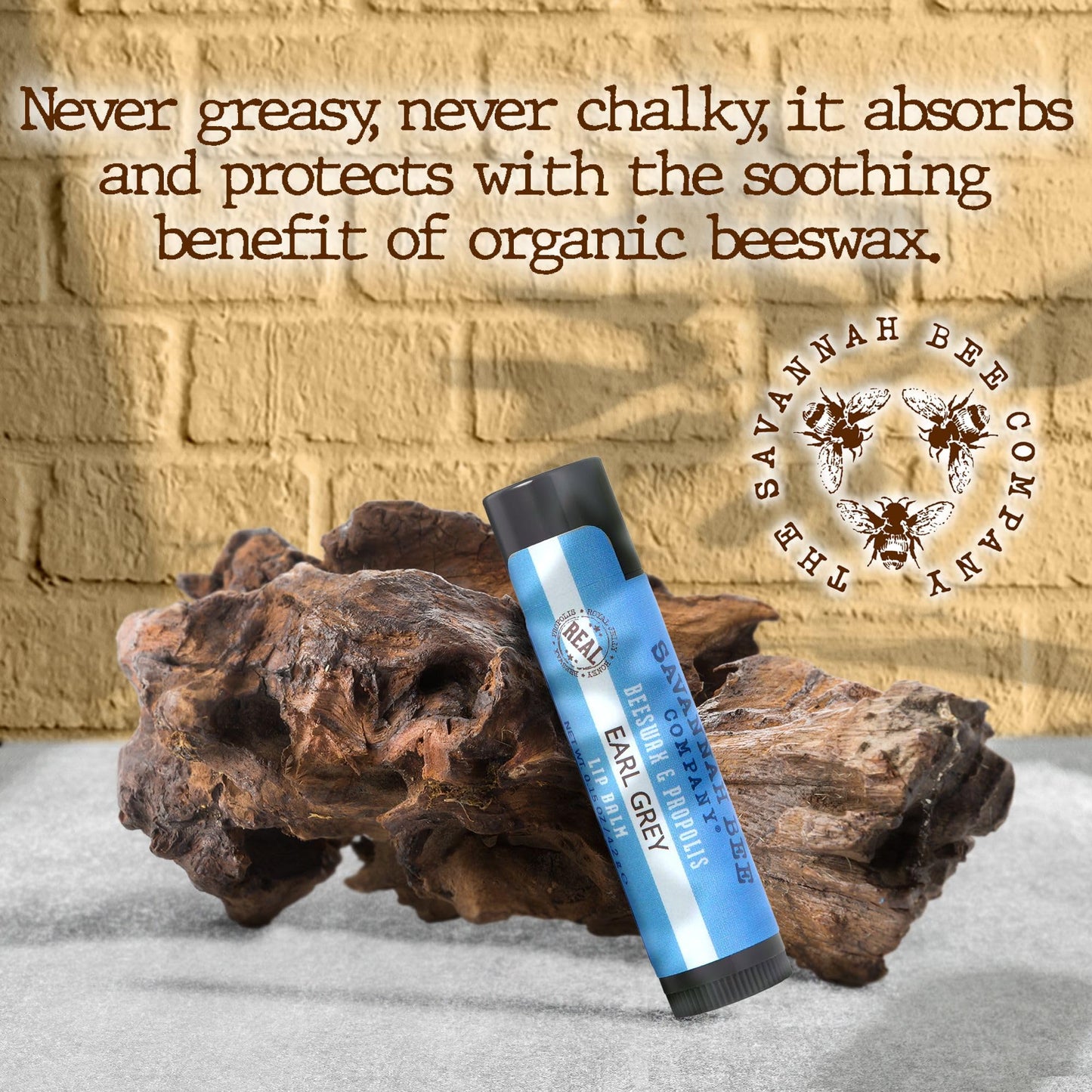 Savannah Bee Company Lip Balm - Lip Moisturizer for Chapped Lips - Hydrating Lip Balm with Pure Honey