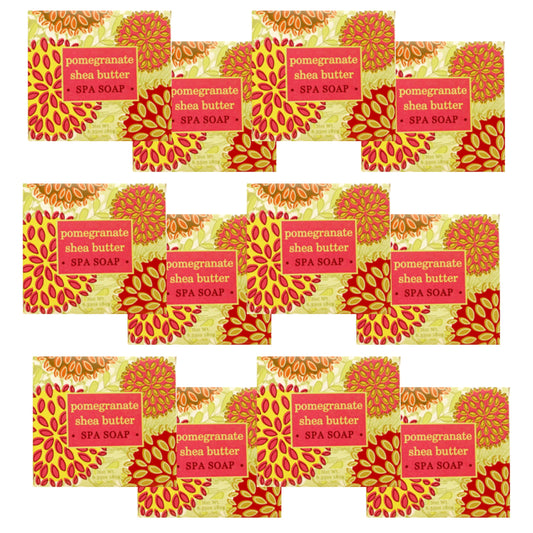 Greenwich Bay Mini Botanical Soap Bars - 12 Pack 1.9 oz Each - Individually Wrapped Guest Soaps for Airbnb, Spa, Travel, Bath - Travel Size Bar Soap