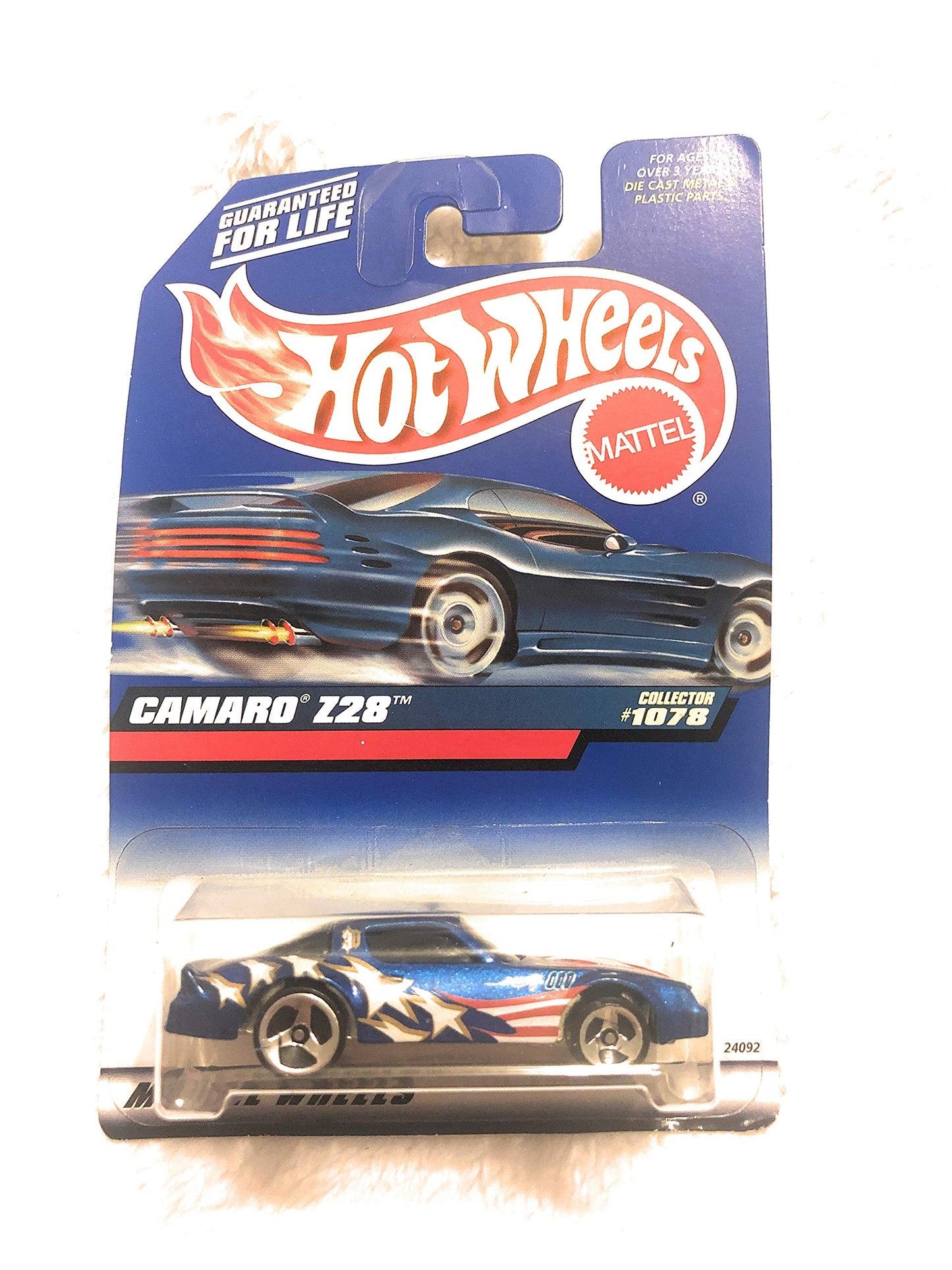 Hot Wheels 1:64 Scale Camaro Z28 #1078 - Blue, Kid, Child