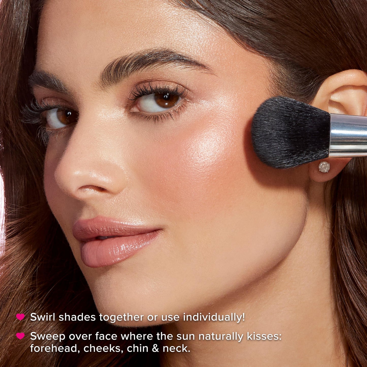 Too Faced Sun Bunny Blushing Bronzer | Dual-Shade Sheer, Luminous Bronzer Blush with Pink Undertones to Mimic Natural Flush, Sun Bunny, 0.28 Ounce