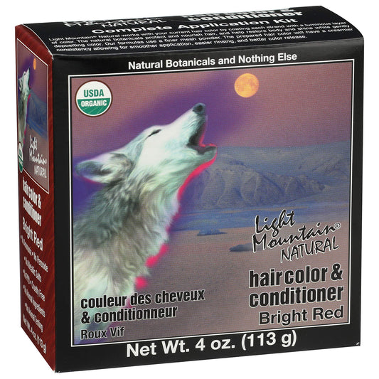 LIGHT MOUNTAIN 187013 Natural Hair Color 3 Piece -bright Red, 4 Ounce (Pack of 3)