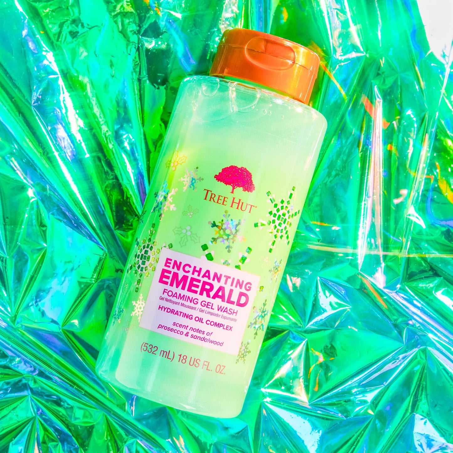 Tree Hut Enchanting Emerald Foaming Gel Wash | Cleanse & Soothe Skin Without Stripping Moisture | Made with our Hydrating Oil Complex | Limited