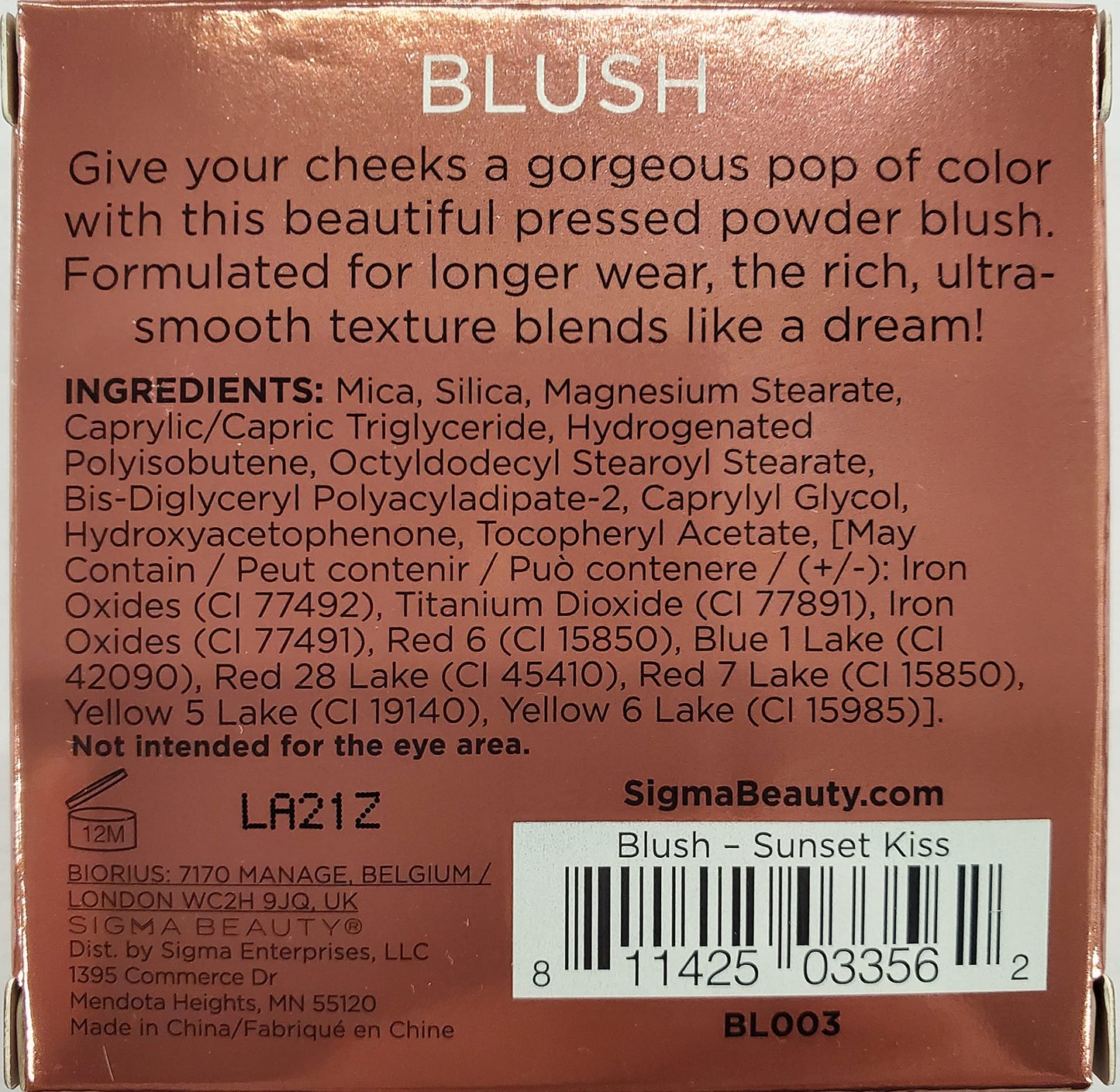 Sigma Beauty Warm Pink-Coral Matte Blush Palette - Long Lasting Blush Pressed Powder - Gluten Free, Cruelty Free, Vegan Makeup Palette - Sunset Kiss
