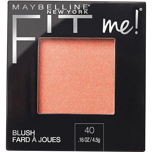 Maybelline New York Fit Me Blush, Peach, 0.16 Ounce