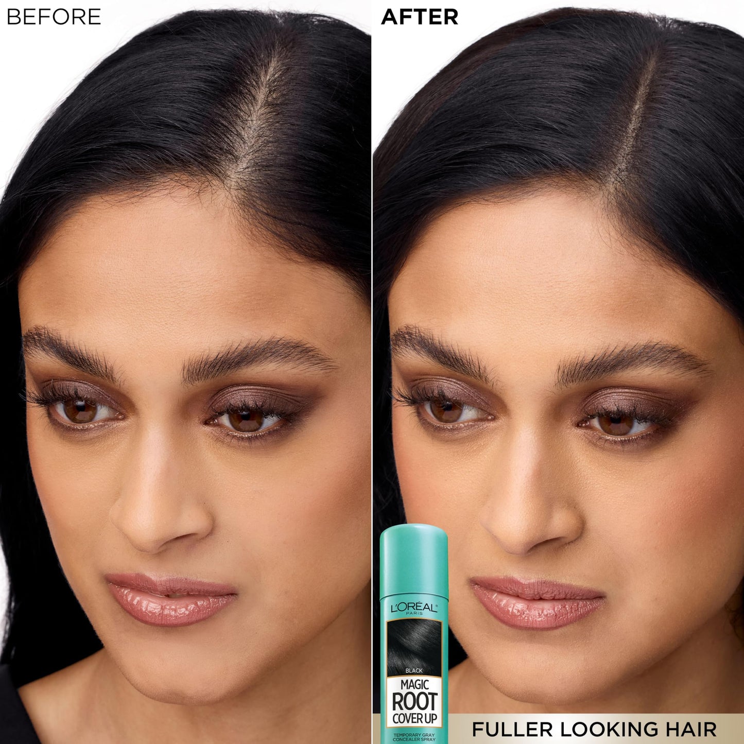L'Oreal Paris Magic Root Cover Up Gray Hair Spray, 100% Gray Hair Coverage with Buildable, Lightweight, Transfer-Resistant, and Temporary Formula