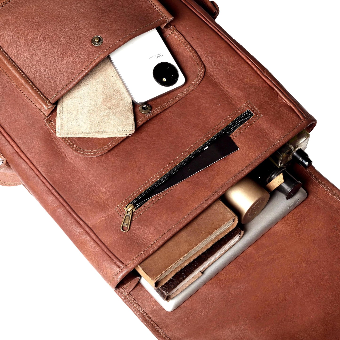 cuero Vintage Full Grain Leather Laptop Backpack, Handmade Rucksack, Premium Quality & Classic Charm, leather backpack for men and women - For Hiking, Fashion cuero