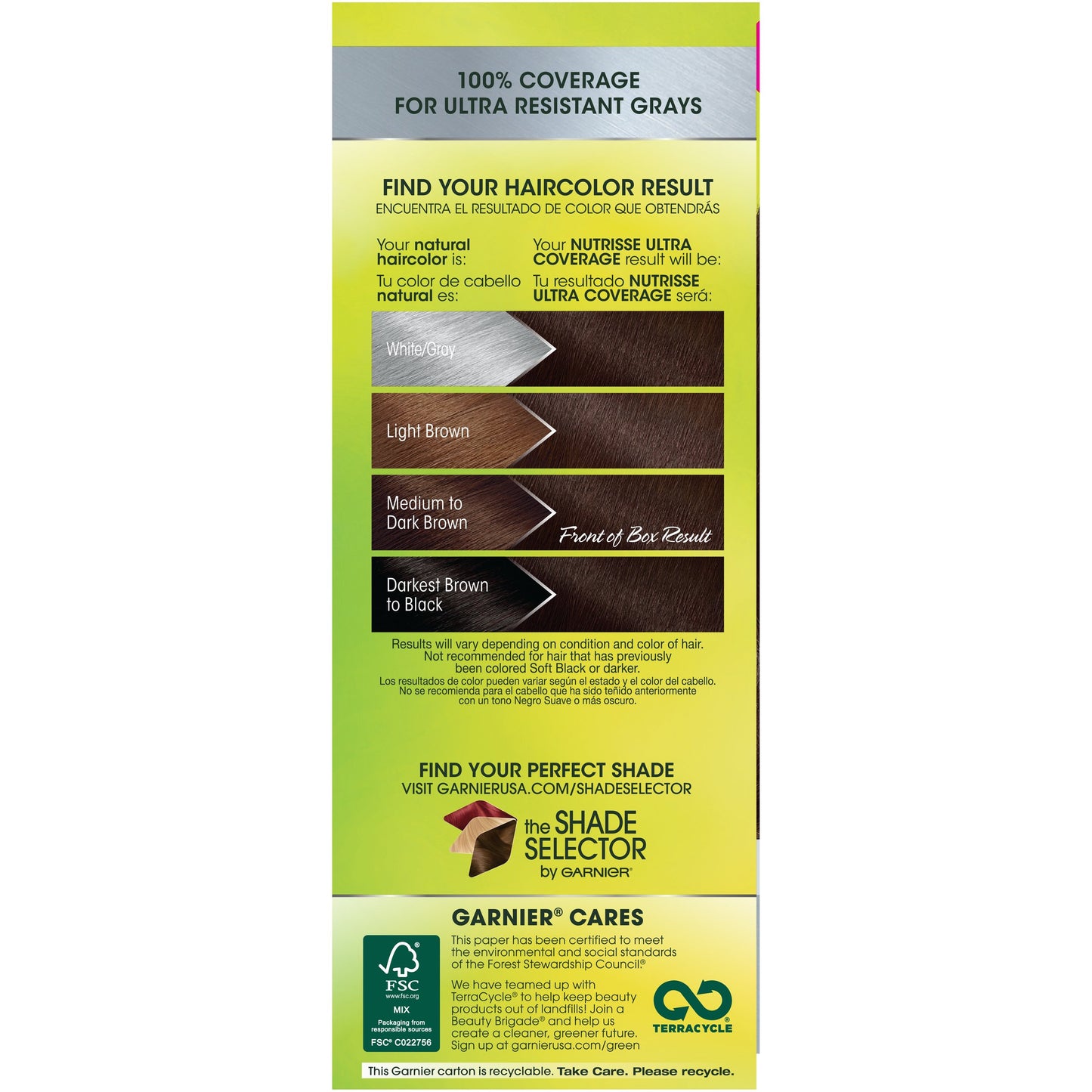 Garnier Nutrisse Ultra Coverage Hair Color, Deep Dark Brown (Sweet Pecan) 400 (Packaging May Vary), Pack of 1