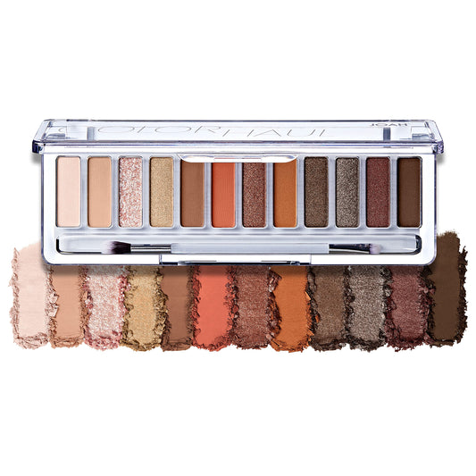 JOAH Color Haul Eyeshadow Palette, Travel Size Eye Makeup Kit, Matte & Shimmer Eyeshadow, Korean Makeup, 12 Highly Pigmented, Super Bendable Soft…