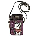 Chala Boston Terrier Cellphone Crossbody Handbag - Convertible Strap 5" x 7.5" x 1"