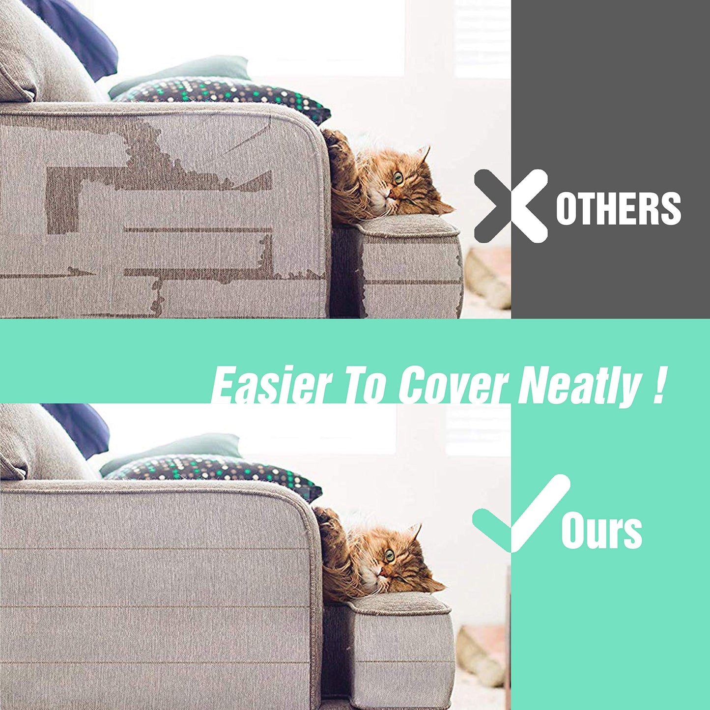 Karaseno Anti-Cat Scratch Tape – 3"x30 Yards Clear Double-Sided Cat Scratch Deterrent, Furniture Protector for Couch, Carpet & Doors, Pet & Kid Safe