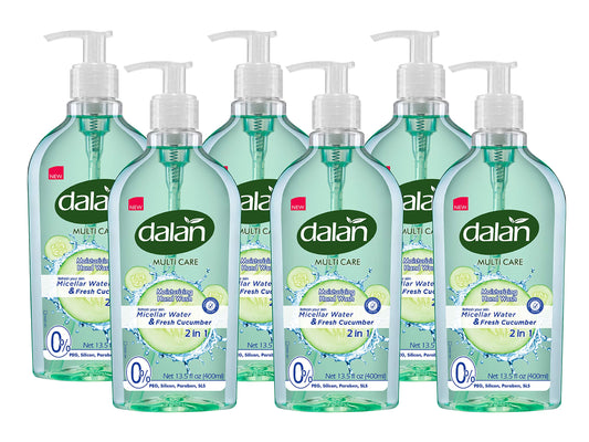 Dalan Fresh Cucumber Multicare Ultra Moisturizing Liquid Hand Soap for Normal and Dry Hands Fresh Clean and Soft Feeling (13.5 Fl Oz / 400 mL (Pack Beauty & Personal Care Dalan
