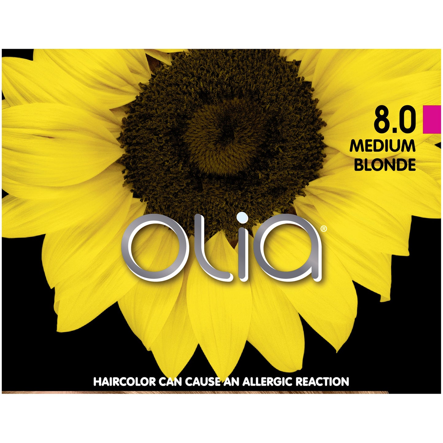 Garnier Olia Ammonia-Free Brilliant Color Oil-Rich Permanent Hair Color, 8.0 Medium Blonde (1 Kit) Blonde Hair Dye (Packaging May Vary)